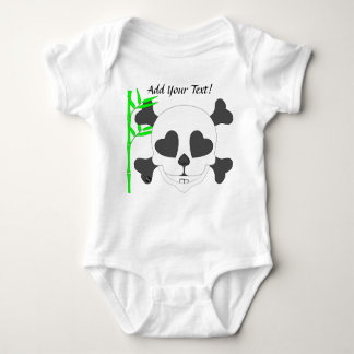 Pauly Panda Baby Skull Baby Bodysuit