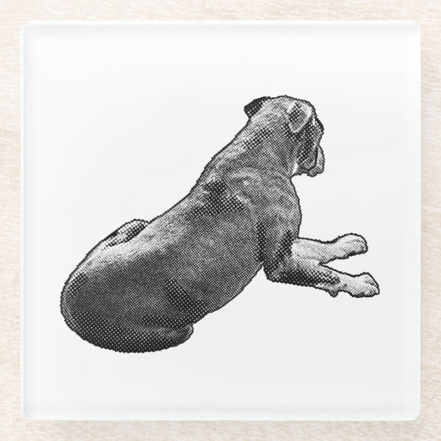 Pause Beside A Gaze Glass Coaster (Front)