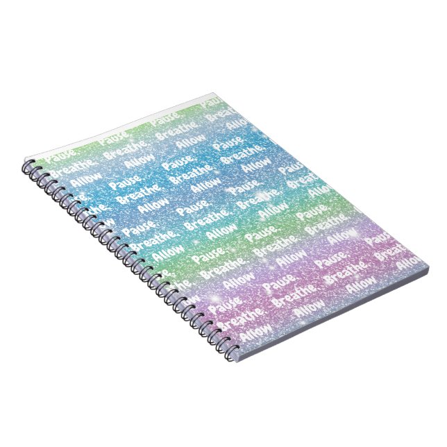 Pause, Breathe, Allow Notebook (Right Side)