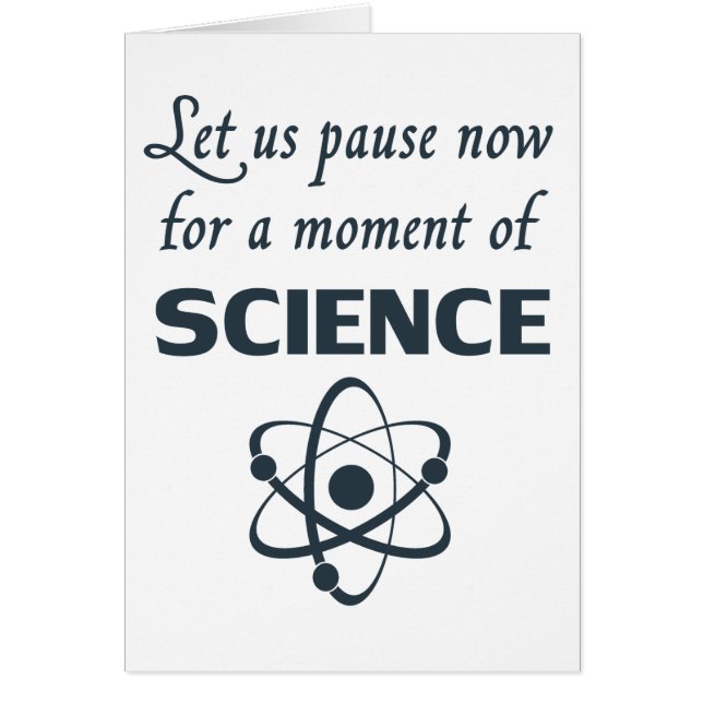 Pause for a Moment of Science (Front)