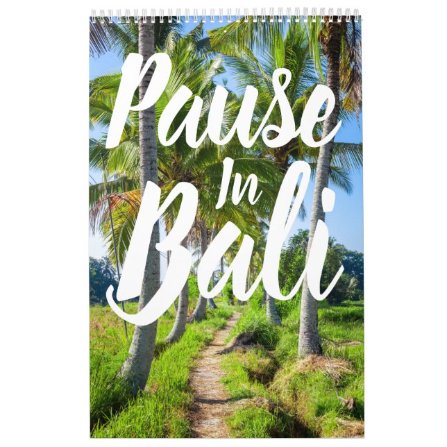 Pause In Bali Calendar (Cover)
