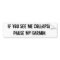 Pause my Garmin bumpersticker