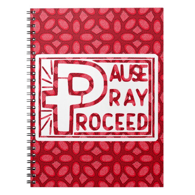 PAUSE PRAY PROCEED NOTEBOOK (Front)