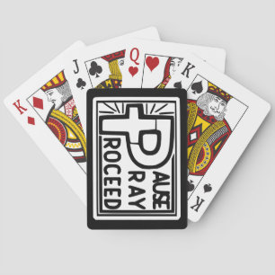 PAUSE PRAY PROCEED PLAYING CARDS