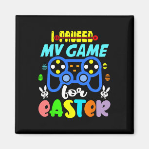Paused My Game For Easter Funny Video Gamer Boys K Magnet
