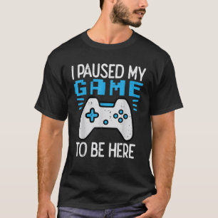 Paused My Game Gamer Controller Gaming Boys Kids T-Shirt