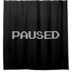 PAUSED SHOWER CURTAIN