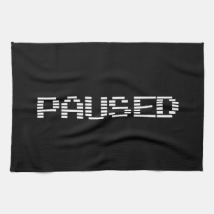 PAUSED TEA TOWEL