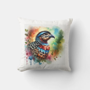 Pava Aburria 110724AREF124 - Watercolor Cushion