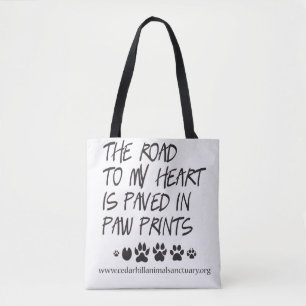 Paved Paws Tote Bag