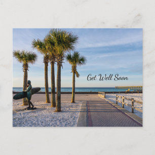 Paved Walkway To Pensacola Beach Get Well Postcard