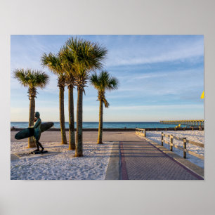 Paved Walkway To Pensacola Beach Poster