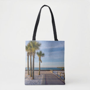 Paved Walkway To Pensacola Beach Tote Bag