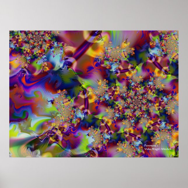 Pavement 2 Abstract Art Poster (Front)