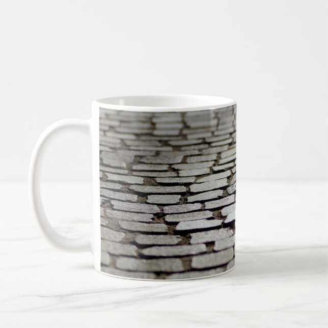 Pavement cobblestones walkway coffee mug (Left)