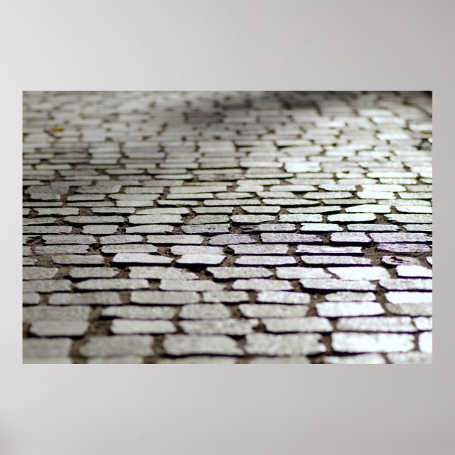 Pavement cobblestones walkway poster (Front)