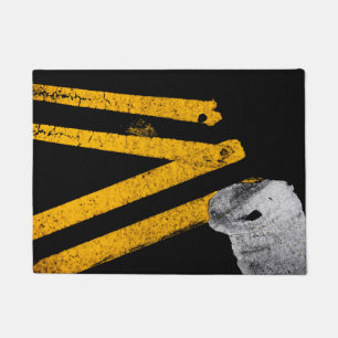Pavement Road Traffic Marking Lines - Cool - Fun Doormat