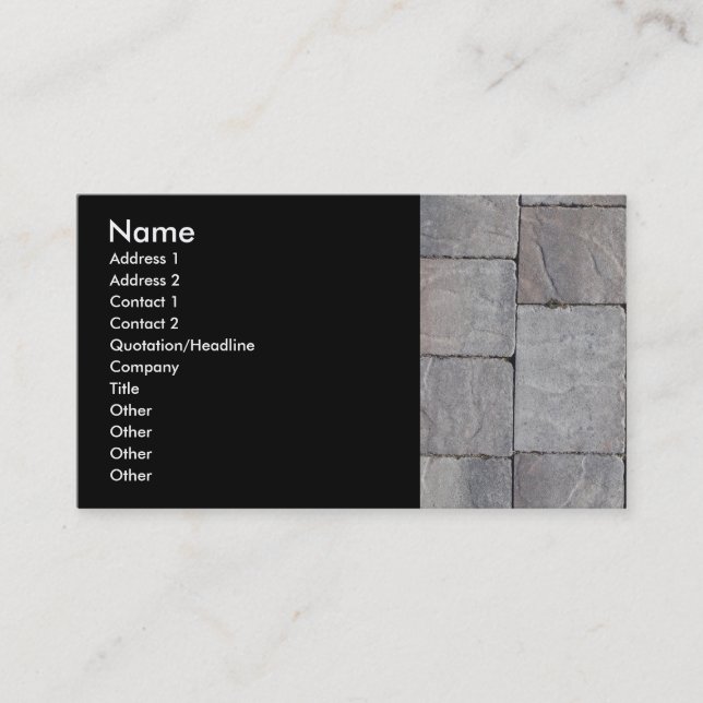 Pavers Business Card (Front)