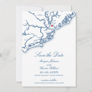 Pavilion at Patriots Point Wedding Photo Save The Date