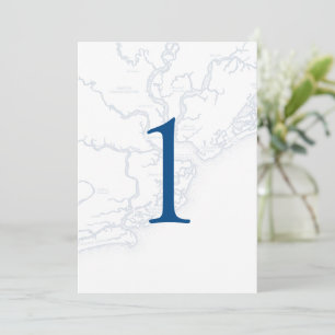 Pavilion at Patriots Point Wedding Table Numbers