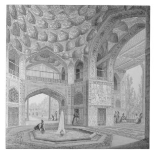 Pavilion of the Eight Paradises, in Isfahan, from Tile