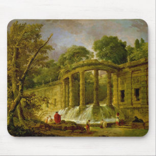 Pavilion with Cascade, 1760 Mouse Pad