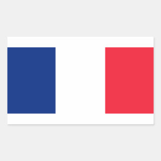Pavillon de la France Flag of France Rectangular Sticker