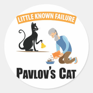 Pavlov's Cat - Funny Psychology Classic Round Sticker