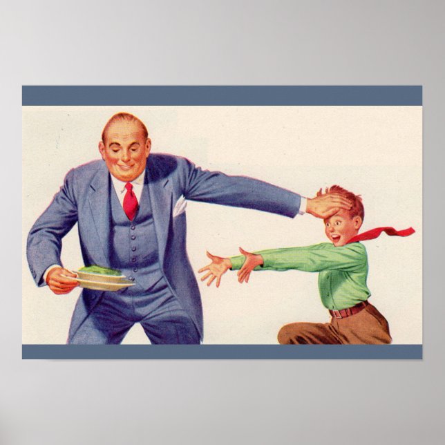 Pavlov's creamed spinach poster (Front)