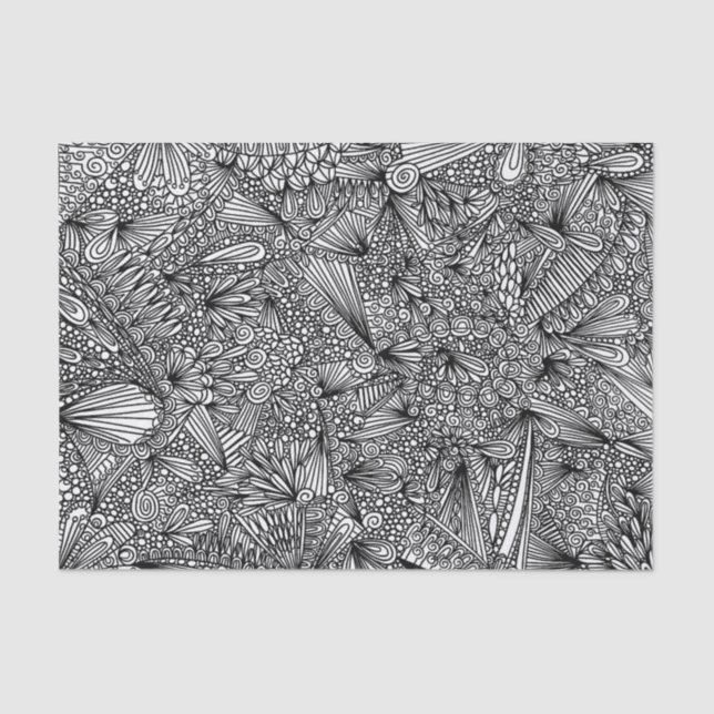 Pavo Pontem Abstract Tissue Paper (Front)