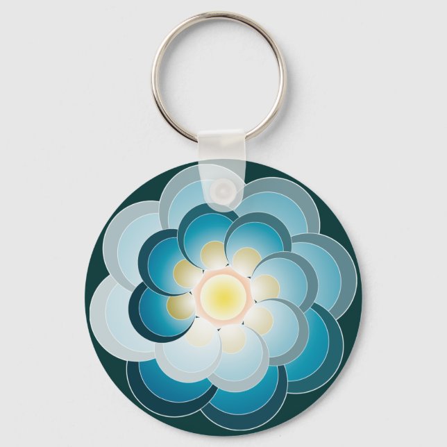 Pavo real verde. Keychain (Front)