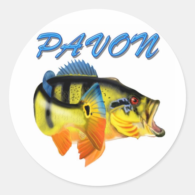 PAVON2 CLASSIC ROUND STICKER (Front)