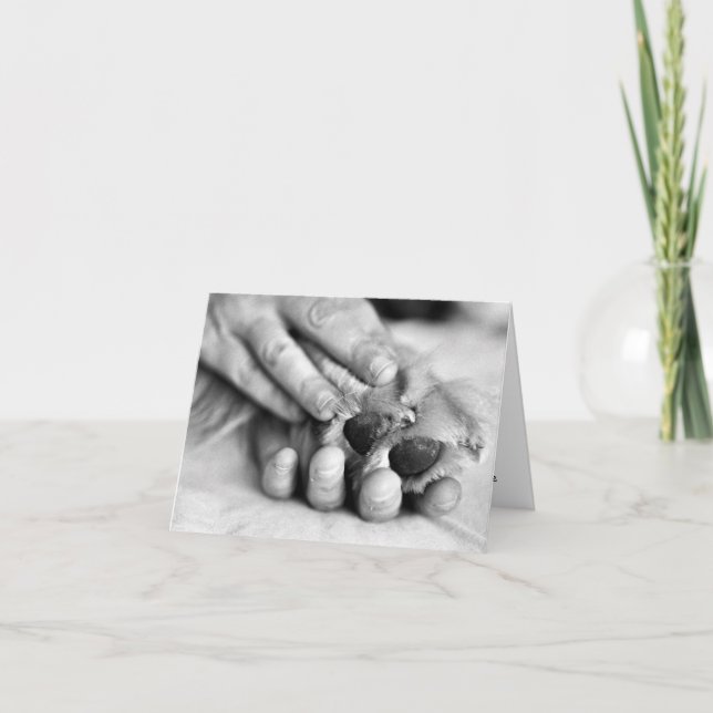 Paw and Hand Card (Front)
