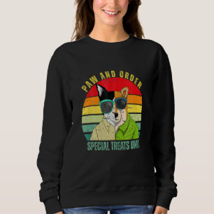 Paw And Order Special Feline Unit Pets Raining Dog Sweatshirt