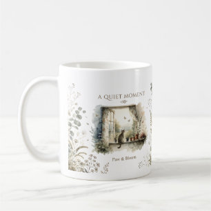 Paw & Bloom Cosy Cat Café & Botanical Mug