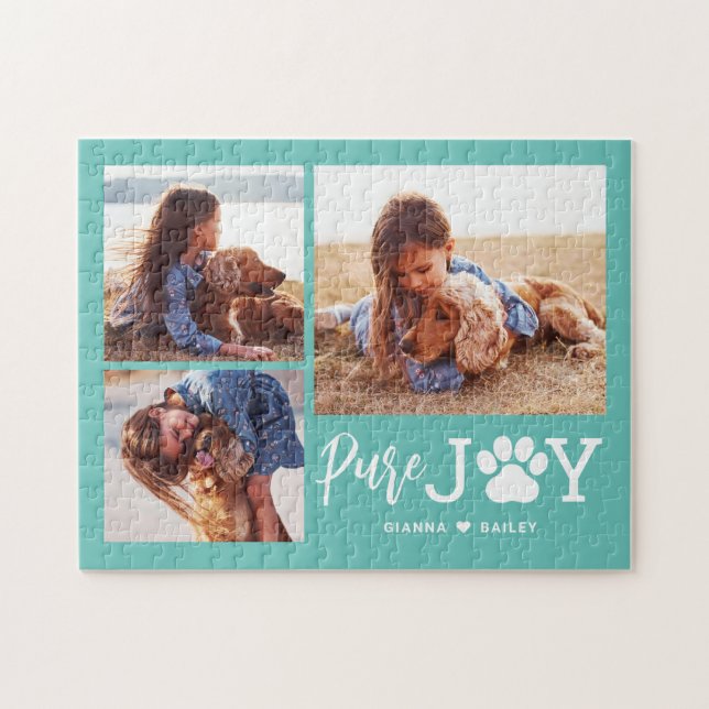 Paw Joy EDITABLE COLOR Personalised Puzzle (Horizontal)