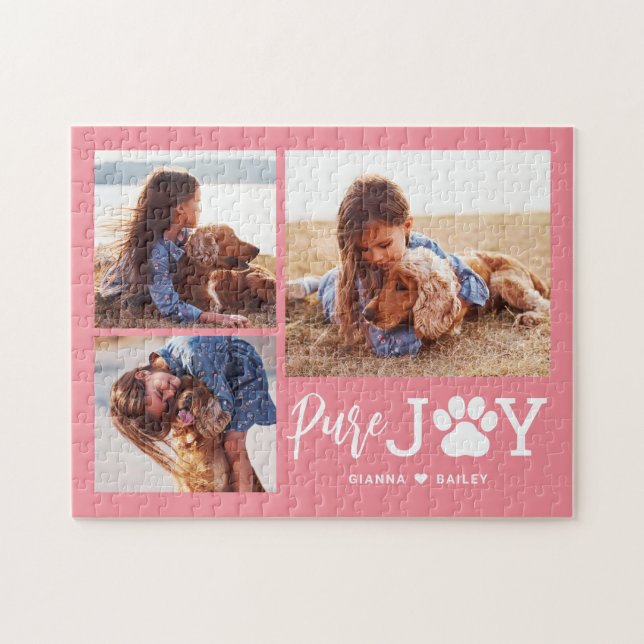 Paw Joy EDITABLE COLOR Personalised Puzzle (Horizontal)