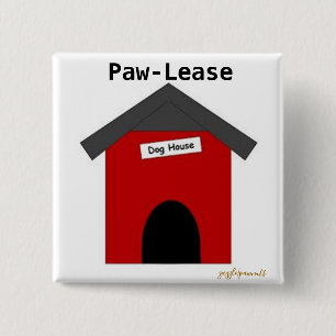 Paw-Lease 15 Cm Square Badge