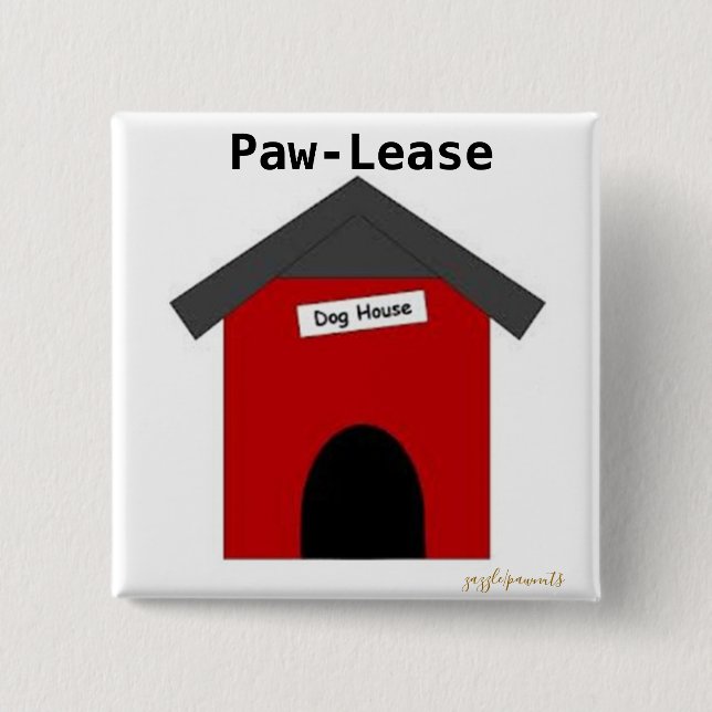 Paw-Lease 15 Cm Square Badge (Front)