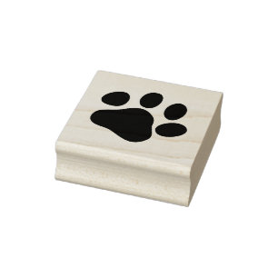 PAW  Left Rubber Stamp