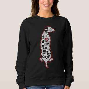 Paw Love Spot Squad Dalmatian Owner Dog Mothers D Sweatshirt