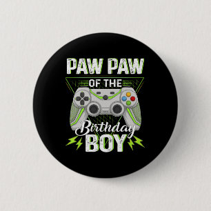 Paw Of The B-day Boy Gamer Boy Awesome Video Game 6 Cm Round Badge