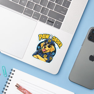 Paw & Order Dog Police PNG, Funny K9 Dog Sublimati