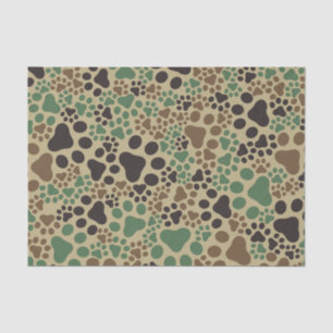 Paw pad camouflage tissue paper