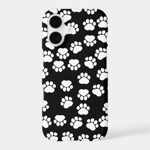Paw Pattern, Paw Prints, Dog Paws, Black and White