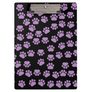Paw Pattern, Purple Paws, Dog Paws, Animal Paws Clipboard