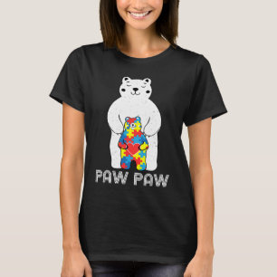 Paw Paw Bear Autism Awareness T-Shirt
