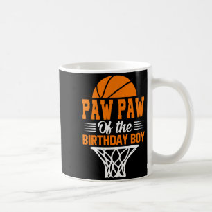 Paw paw of the birthday boy basketball t shirt_1 coffee mug