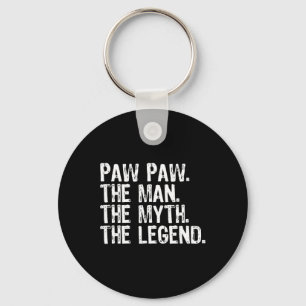 Paw-paw The Man The Myth The Legend Funny Cool Paw Key Ring