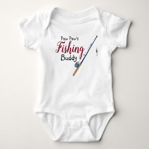 Paw Paw's Fishing Buddy Baby Infant Body Suit Baby Bodysuit